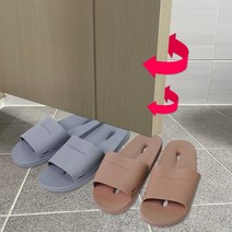화장실 베란다 호텔식 미끄럼방지 발등 낮은 욕실화, 호떡슬리퍼_브라운_M(240-270)