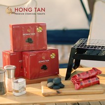 친환경 1등급 캠핑용 착화 간편 홍탄 숯 바베큐용, 100개(10팩)