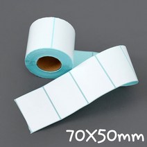 감열지 롤 무지 라벨 스티커 70X50mm 600매 바코드
