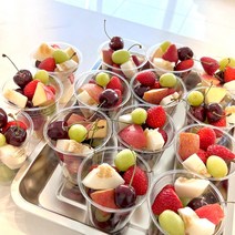 컵과일 광주 스위띠끄 컵과일단체주문 광주과일바구니 광주과일 과일선물, 방문수령14온즈(10개)