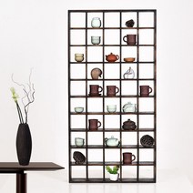 아트미니 40종택1 다기장 다완장 찻장 그릇장 주방장식장 다기 보관함, 12_52x10x45cm(16칸)