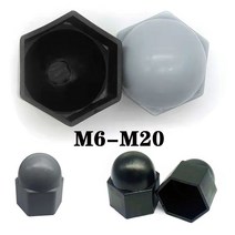 캡 머리접시 너트 볼트 대형 모델 Nutsert Cap M6 M8 M10 M12 M14 M16 플라스틱 패스너 너트 나사 부싱 용 가구 캡 보호, M16x24 15pcs, 02 White