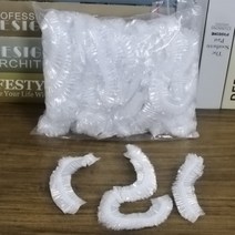뷰티다모아 일회용 비닐 헤어캡 (1팩=100개) 샤워캡 이어캡 위생모 업소용, 헤어캡(업소용) 52cm×B라인 100개