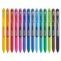 페이퍼메이트 잉크조이 중성펜 젤펜 0.5mm 낱개 X 5개 묶음, 브라이트블루