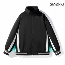 SMOPIG 남성 코디 캐주얼 차이나 루즈핏 솔리드 재킷