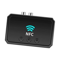 GHSHOP NFC 블루투스 5.0 오디오 어댑터 송신기 사운드 시스템 지원 전화용 USB 스테레오, 109x73x29mm., 검은 색, 아직도