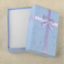 소형 선물 상자 케이스 목걸이 쥬얼리 포장용 다용도 다기능 파우치 기념일 축하 이벤트 기프트 미니 고급 악세사리 수납 보관 칼라 무지 종이 박스 선물백 답례품 컬러박스 캐이스, 하늘색