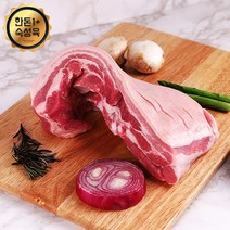 [웰굿] [냉장][한돈1+]국내산 숙성 돼지고기 통삼겹살 600g, 상세 설명 참조