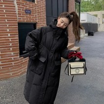 롱 패딩 겨울 여성 루즈핏 미디패딩 자켓