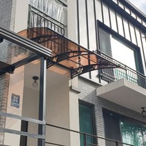 1500X8800 옥상비가림 라운딩차양 브라켓 렉산시공업체 주차장 계단캐노피 자재, 그린, 레드, 블랙
