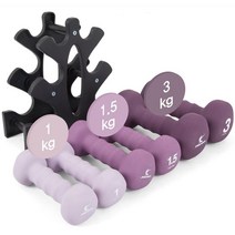 아이워너 네오프랜아령 11kg세트(1kg*2개/1.5kg*2개/3kg*2개 아령세트 거치대포함), 1세트