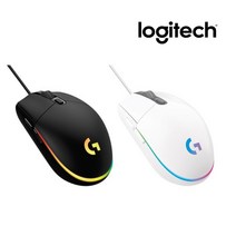 로지텍 G102IC 2세대 LIGHTSYNC 게이밍 유선마우스 벌크 MU0054, 블랙