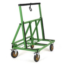 이동식 유리 운반대 합판 석재 창문 이동 카트 구르마, G.  8인치  휠 2개 브레이크 2개