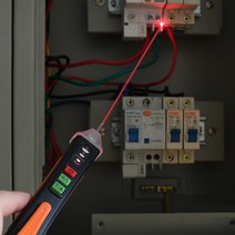 검진기 48-1000V AC 전압 검출기 펜 비 접촉 테스터 회로 손전등 비퍼와 전기 표시기 벽 도구, 한개옵션0