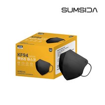 [크린센스] KF94 연예인핏 에브리마스크 2D (블랙 50매입)