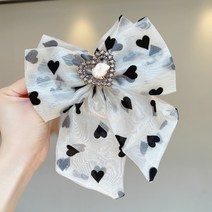 한국의 슈퍼 요정 오간자 활 머리핀 여성 그물 연예인 기질 다이아몬드 박힌 봄 클립 포니 테일 헤어 로프 모자를 쓰고 있죠 머리핀