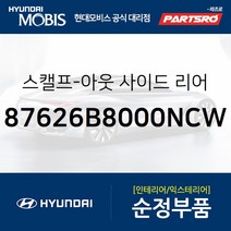 올뉴 싼타페DM/싼타페DM 더프라임 순정 사이드미러 커버(백미러 스캘프) 우측(크리미화이트) (87626B8000NCW) 올뉴