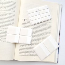 화이트 심플 인덱스 플래그 라벨 책갈피 탭 북마크, 화이트인덱스(중)