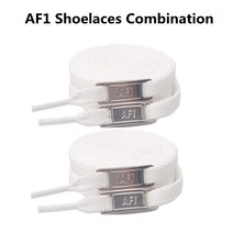 신발끈 운동화끈 4pcs af1 신발 조합 흰색 플랫 과 신발 장식 정장 운동화 신발, 다이아몬드 실버, 180cm
