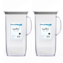 플라코 매직사각 손잡이 물병 2P 그레이 1.5L