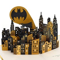 Hallmark 시그니처 페이퍼 원더 배트맨 팝업 생일 카드 (에픽 데이) (1499RZW1134)