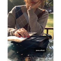 Ogfaour 여성채색 체크 여성가디건 W495
