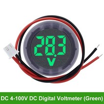 전기테스터기 DC5-100V lcd 디지털 디스플레이 자동차 전압 전류 게이지, green