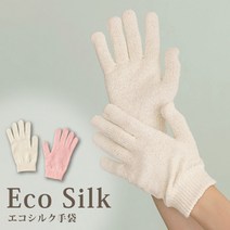 에코 실크 100% 보습장갑 핸드케어 손보습장갑 글러브 건조한손 필수, 아이보리