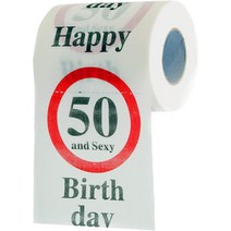 GOODS GADGETS 재미있는 화장지 50 번째 생일선물 생일 기념 선물, 1개, 50세