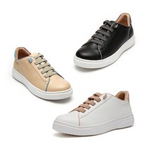 (21SS)엘칸토 마쯔 여성 배색 밴딩 스니커즈 3cm LCWS07M14C