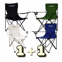 캠핑의자 1+1 경량체어 휴대용의자 캠핑용의자 로우체어 선셋체어, 그린2