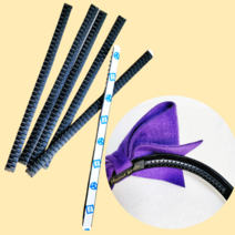 국산 고무이빨 머리띠 흘러내림방지 접착테이프 10개, 8mm 10개