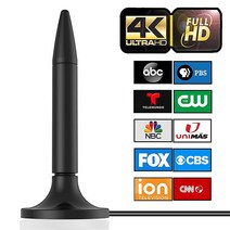TV 안테나 2023 최신 HDTV 실내 디지털 300마일 범위 앰프 신호 부스터 포함 4K HD 무료 로컬 채널 모든 지원 3m10피트 고성능 동축 케이블 USA 미국