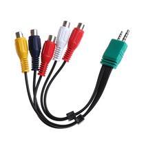 3.5mm + 2.5mm 5RCA 오디오 비디오 AV 컴포넌트 어댑터 케이블 삼성 LED LCD tv용, 기타