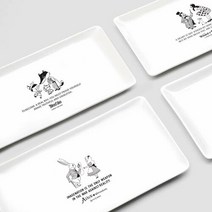 빈티지한 세계 문학 디자인 쿠키 과일 다과 트레이, 피노키오