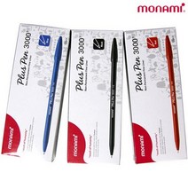 모나미 프러스펜 3000 12p, 녹색, 108개