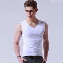 베씨 남성 브이넥 심리스 나시 티셔츠 남자 이너웨어 런닝 쿨링 노라인 아이스 냉장고 냉감