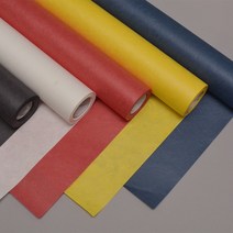 오방색한지롤 54cmx15M 공예 포장지색한지 운용지 닥지 순지 닥종이인형 벽지, 빨강