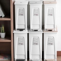 냄새안나는 사각 페달 쓰레기통 무지 15리터 20리터 종량제 카페 슬림 사무실 업소 주방, 노블페달휴지통 20L (그레이)