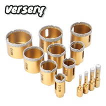 6-65mm 1pc m10 스레드 건조 진공 납땜 다이아몬드 드릴링 코어 비트 세라믹 타일 구멍 톱 화강암 대리석 드릴 비트 341, 35mm