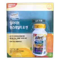 얼라이브 원스 데일리 포맨 60정 / 멀티비타민 미네랄 종합, 1632mg