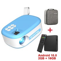 가정용빔프로젝터 캠핑용 미니 스마트 휴대용 회의용 천장 byintek c520 mini lcd 홈 시어터 led hd 스트랩 4k 1080p 비디오 영화 시네마 최고의 선물, c520-b tv 박스 백