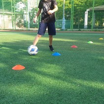 축구 드리블 연습용 납작한 고깔 꼬깔 콘
