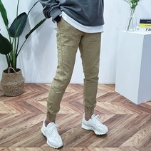 바이코드 남자 전체스판 젠더리스 베이직 워싱 밴딩조거(3컬러)