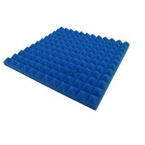 흡음판 방음 설치 흡음제 스튜디오 어쿠스틱 폼 고밀도 난연성 보호 스폰지 피라미드 흡수 패널 개, 블루