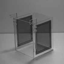 아크릴 부화통 좌우망 부화통 높이 조절 부화통, 블랙, 중 15cm.12cm.15cm