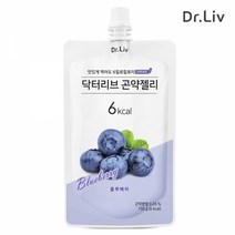 (행사) 닥터리브 곤약젤리 블루베리맛 1박스(10팩입), 단품