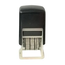 디엠몰 1+1 날짜 표시 변경 지정 스탬프 사무용 오피스 관공서 티켓 접수증 확인 도장 날짜인, 블랙