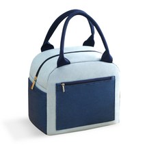 레디박스 사계절 투톤 보온 보냉 도시락 피크닉 가방, 블루
