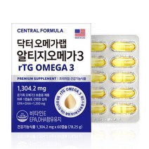 센트럴팜 닥터오메가랩 rTG오메가3 60캡슐 2개월분, 단품